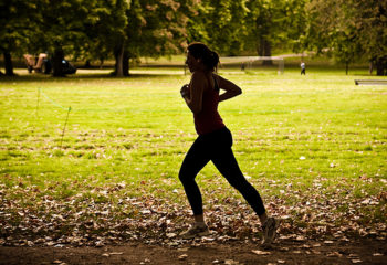 Keeping fit in Green Park.